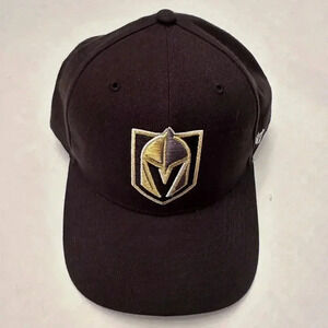 Men's '47 Black Vegas Golden Knights Classic Franchise Fitted Hat Size 7 1/2